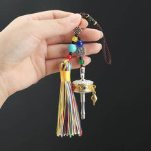 Load image into Gallery viewer, Tibetan Six-character Motto, Prayer Cylinder, Car Pendant, Wheel Turning, Charm, Car Interior Mirror, Men&#39;s and Women&#39;s Hanging Ornaments
