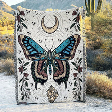 Load image into Gallery viewer, Sofa blanket, beach blanket, cotton polyester cotton print, textured blanket
