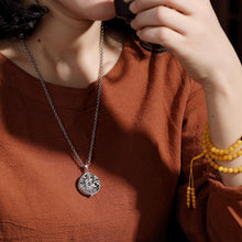 Load image into Gallery viewer, Platinum Plated Pendant Ga Wu Box for Women's Hollow Lotus Vintage Personalized Fragrant Bag,  Collar Chain, Sweater Chain, Hanging Decoration
