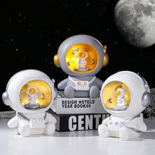 Load image into Gallery viewer, Cartoon astronaut  nightlight resin ornaments creative gift piggy bank decoration for children's birthday
