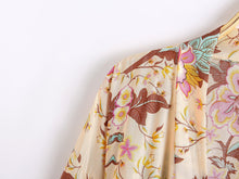 Load image into Gallery viewer, Rayon Cropped Kimono Belt Jacket Loose Bohemian Beach Cardigan
