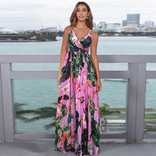 Load image into Gallery viewer, Floral Sling Long Dress Fashion Slim Fit Slim Dress
