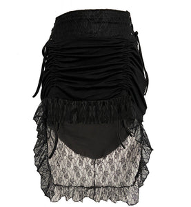 Irregular lace casual skirt