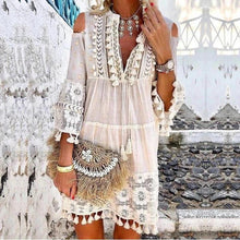 Load image into Gallery viewer, Spring and Summer New 7 Colors Boho Dress Ladies Fashion Sweet Lady Dress Plus Size S-5XL
