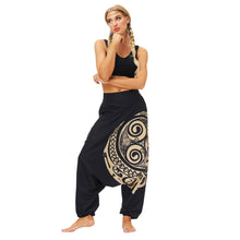 Load image into Gallery viewer, Printed neutral harem pants hip hop casual pants
