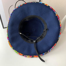 Load image into Gallery viewer, Shade hat beach women&#39;s summer ethnic style sunscreen straw hat

