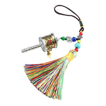 Load image into Gallery viewer, Tibetan Six-character Motto, Prayer Cylinder, Car Pendant, Wheel Turning, Charm, Car Interior Mirror, Men&#39;s and Women&#39;s Hanging Ornaments
