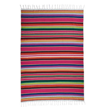 Load image into Gallery viewer, Mexican style party tablecloth table flag tassel woven tablecloth
