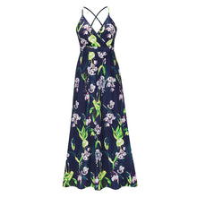 Load image into Gallery viewer, Floral Sling Long Dress Fashion Slim Fit Slim Dress
