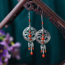Load image into Gallery viewer, Ethnic Style Earrings Exaggerated Vintage Tassel Earrings Antique Style Earrings
