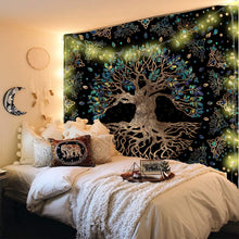Load image into Gallery viewer, Psychedelic Mushroom Tapestry Dream Plant Wall Tapestry Galaxy Space Tapestry Starry Sky Tapestry Wall Hanging
