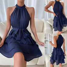 Load image into Gallery viewer, Women&#39;s panels sleeveless ruffled dresses

