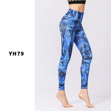 Load image into Gallery viewer, Printed Floral Yoga Pants Tight Exercise Yoga Clothing Slim Fitness Yoga Suit
