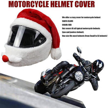 Load image into Gallery viewer, Motorcycle helmet christmas hat outdoor crazy funny santa claus motorcycle helmet cover christmas
