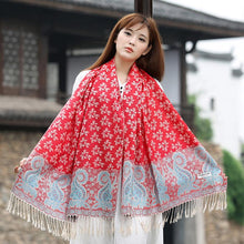Load image into Gallery viewer, Nepal Ethnic style shawl scarf
