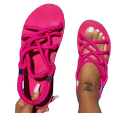 Load image into Gallery viewer, women&#39;s solid color beach sandals
