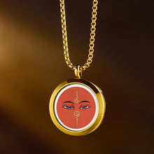 Load image into Gallery viewer, Tangka Gawu Box Zalam Tangka Prajna Eye Wealth God Eye can be opened to hold things Zalam Pendant
