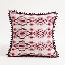 Load image into Gallery viewer, Moroccan flower hairball geometric throw pillow cushion pillowcase

