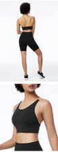 Load image into Gallery viewer, Quick-drying running sports underwear ladies fitness color matching vest sports bra anti-vibration yoga clothes
