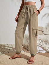 Load image into Gallery viewer, Women&#39;s Spring and Summer New Versatile Solid Color Pocket Casual Cargo Women&#39;s Pants
