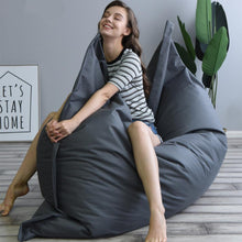 Load image into Gallery viewer, OVERSIZED Sofa Cover Chairs without Filler Waterproof Lounger Seat Bean Bag Puff asiento Couch Tatami Living Room Furniture
