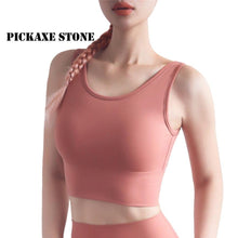 Load image into Gallery viewer, Full Cup Shockproof Sports Bra Gym Brassiere sport femme Fitness Push Up Sport Bra Yoga Tops U Back
