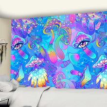 Load image into Gallery viewer, Psychedelic Mushroom Indian Mandala Tapestry Wall Hanging Bohemian Gypsy Psychedelic Tapiz Witchcraft Tapestry
