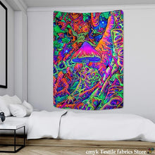Load image into Gallery viewer, Psychedelic Tapestry Wall Hanging Bohemian Hippie Witchcraft TAPIZ Art Science Fiction Tarot Room Home Decor
