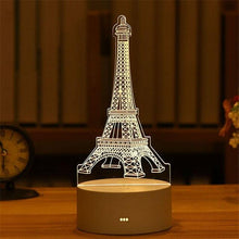 Load image into Gallery viewer, Romantic Love 3D Acrylic Led Lamp for Home Children's Night Light Table Lamp Birthday Party Decor Valentine's Day Bedside Lamp
