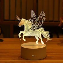 Load image into Gallery viewer, Romantic Love 3D Acrylic Led Lamp for Home Children's Night Light Table Lamp Birthday Party Decor Valentine's Day Bedside Lamp
