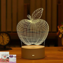 Load image into Gallery viewer, Romantic Love 3D Acrylic Led Lamp for Home Children's Night Light Table Lamp Birthday Party Decor Valentine's Day Bedside Lamp
