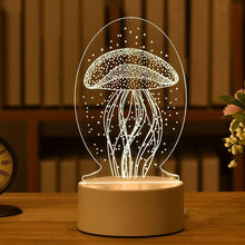 Load image into Gallery viewer, Romantic Love 3D Acrylic Led Lamp for Home Children's Night Light Table Lamp Birthday Party Decor Valentine's Day Bedside Lamp
