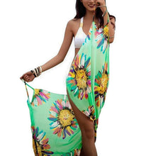 Load image into Gallery viewer, Women Floral Beach Dress Sexy Sling Beach Cover-ups

