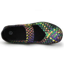 Load image into Gallery viewer, Color Match Elastic Belt Knitting Swing Slip On Platform Sport Sandals

