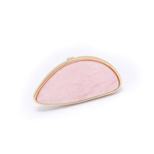 White Pink Acrylic Big Statement Ring Party Women Simple Jewelry Fashion Geometric Resin Ring