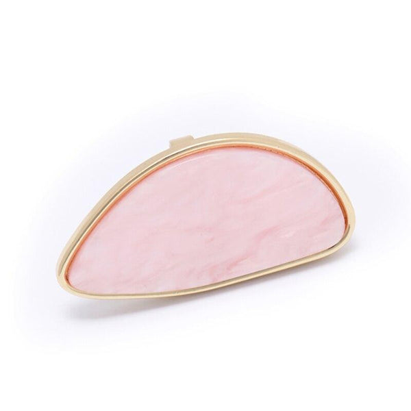White Pink Acrylic Big Statement Ring Party Women Simple Jewelry Fashion Geometric Resin Ring