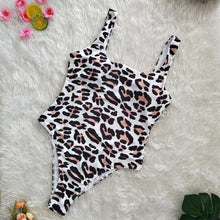 Load image into Gallery viewer, Four Colors Leopard Print One Piece Swimsuit
