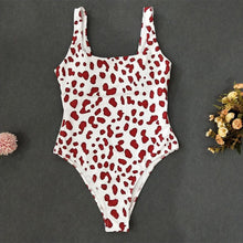 Load image into Gallery viewer, Four Colors Leopard Print One Piece Swimsuit
