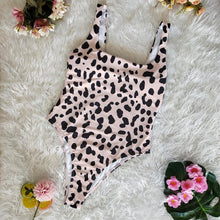 Load image into Gallery viewer, Four Colors Leopard Print One Piece Swimsuit
