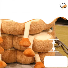 Load image into Gallery viewer, Simulation Bread Toast Cushion Stuffed Memory Foam Sliced Bread Food Pillow Sofa Chair Decor Seat Cushion Cute Student Chair Pad
