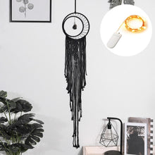 Load image into Gallery viewer, Star Moon Sun Dream Catcher Boho Home Wall Decor Girls Kids Nursery Garden Decoration Outdoor Gifts With Light
