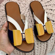Load image into Gallery viewer, Summer Women Slippers Cute Butterfly-Knot Casual Sandals Lady Slides Zapatillas Mujer Flats Slip-On Women Shoes for Women 2021
