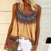 Load image into Gallery viewer, Summer Womens Tank Casual Boho Print Tops
