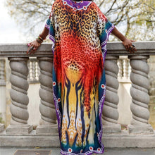 Load image into Gallery viewer, Swim Cover Up Sun Kaftan Praia Pareo Plus Size Plage Tunique Output Capes Beach Outings For Woman
