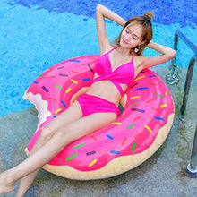 Load image into Gallery viewer, Donuts inflatable floating drainage supplies floating bed swimming toy
