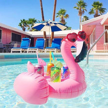 Load image into Gallery viewer, Flamingos Inflatable Floating with 4 cups holder Swimming Toy
