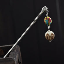 Load image into Gallery viewer, Nepal Retro Transfer Beads Lotus Bodhi Hairpin Shake Hair Fringed National Style Gifts Haripin
