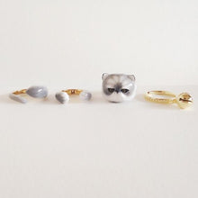 Load image into Gallery viewer, Cute Kitten Design 4 Pieces Enamel Rings Sets
