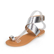 Load image into Gallery viewer, Boho Summer Bandage Sequin Sandals
