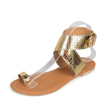 Load image into Gallery viewer, Boho Summer Bandage Sequin Sandals
